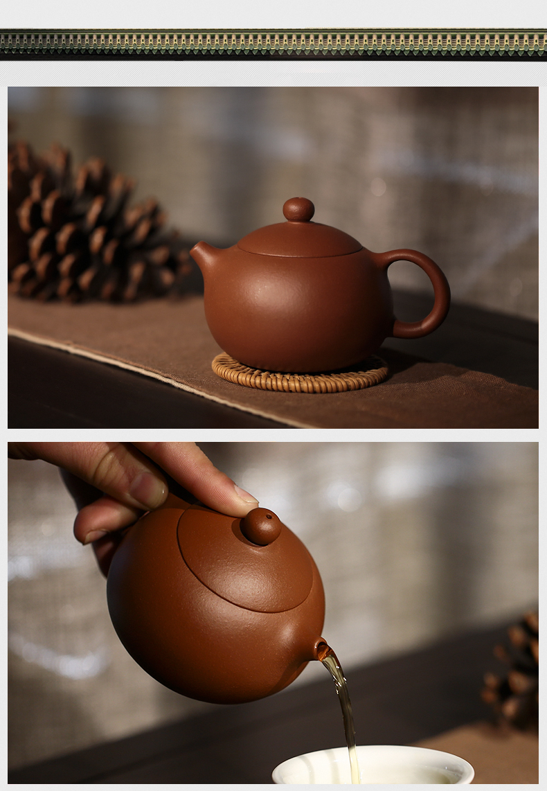 Three frequently hall yixing purple xi shi pot famous checking tea, undressed ore mud dahongpao little teapot S26010 zhu