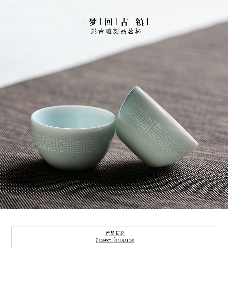 Three frequently hall sample tea cup of jingdezhen ceramic cups kung fu tea masters cup SQT000638 personal single CPU