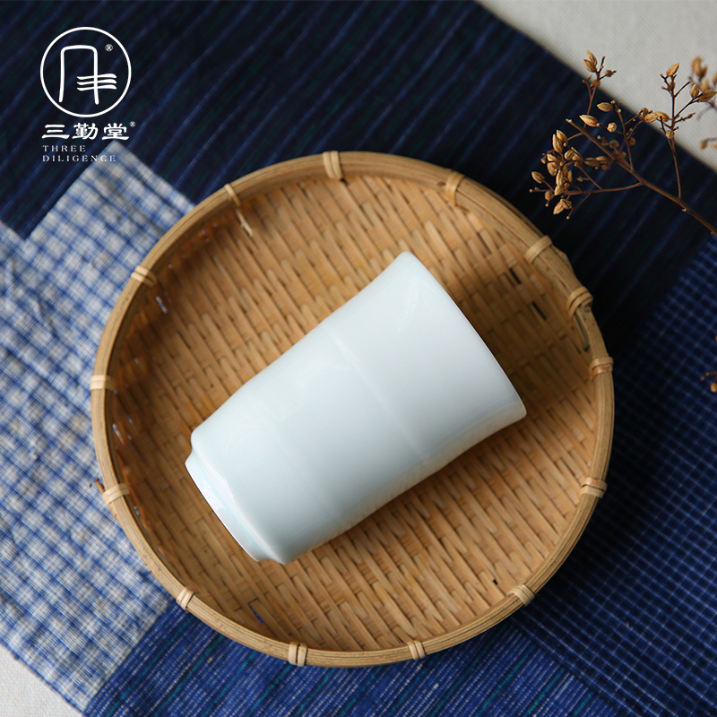 Three frequently hall noggin jingdezhen ceramic masters cup fragrance - smelling cup S63002 household 200 ml water tea cup