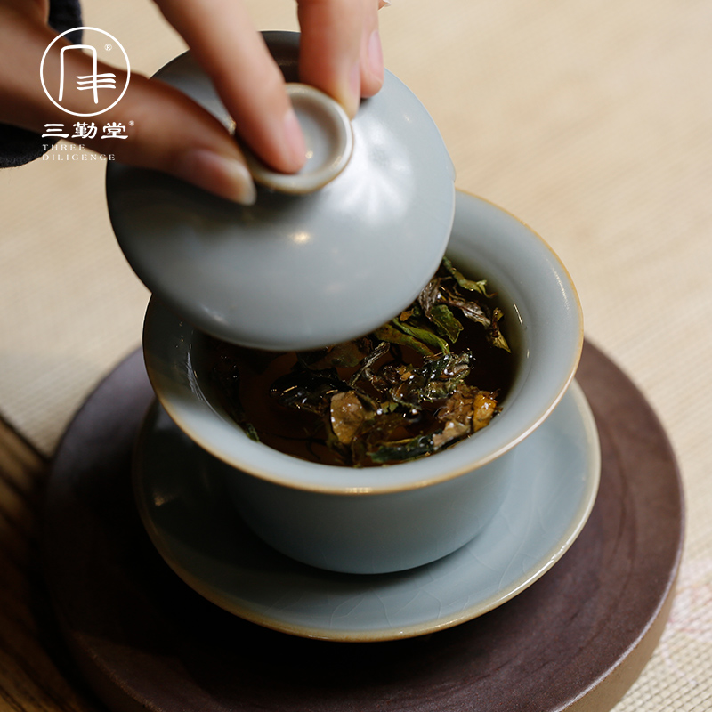 Three frequently hall your up tureen ceramic kung fu tea tea cup water chestnut product S14009 tureen jingdezhen