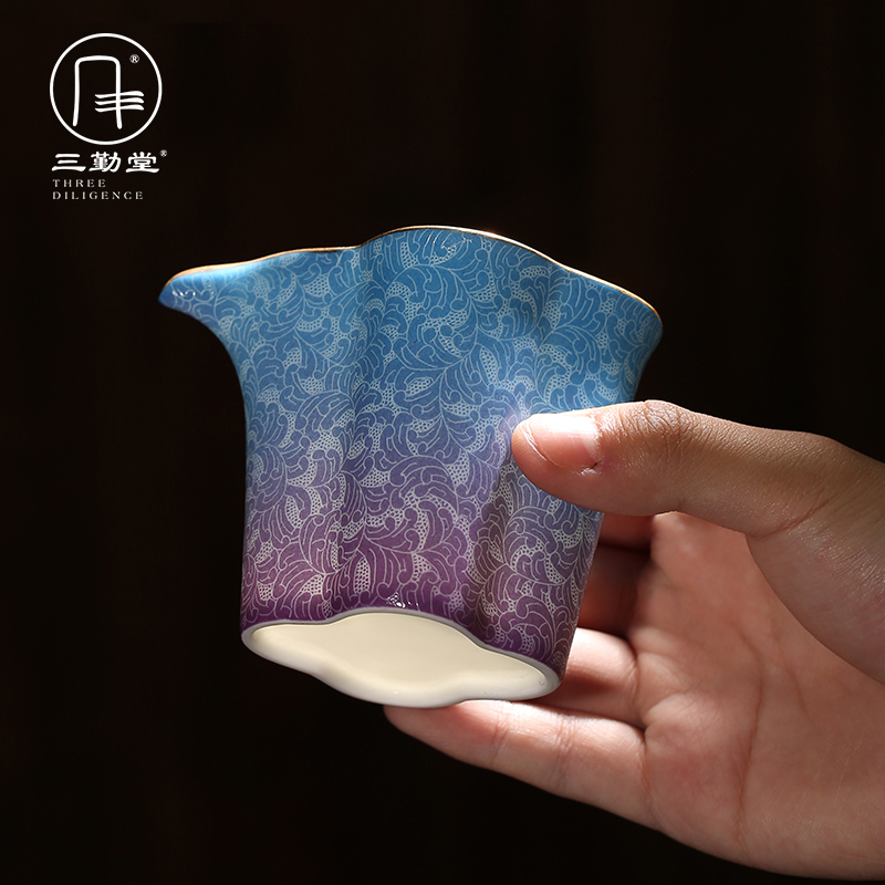 Three Attendance Hall Pickpocketing fair Cup Jingdezhen Ceramic Gongfu Tea Tea Instrumental Tea Cup Tea Sea Uniform Cup S32034
