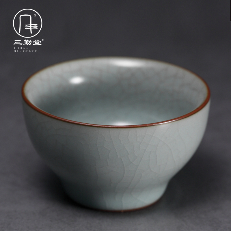Three frequently hall jingdezhen ceramic sample tea cup your up cups piece can raise kung fu tea cup S44005 small round drum