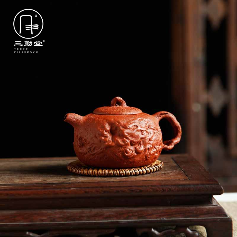 Three frequently make tea hall are it manual kung fu tea set little teapot undressed ore mud for zhu spring pot of yixing masters