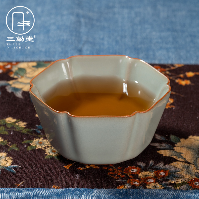 Three frequently hall jingdezhen ceramic cups pure manual pu tang secret ceramic cup bigger sizes master sample tea cup S44101