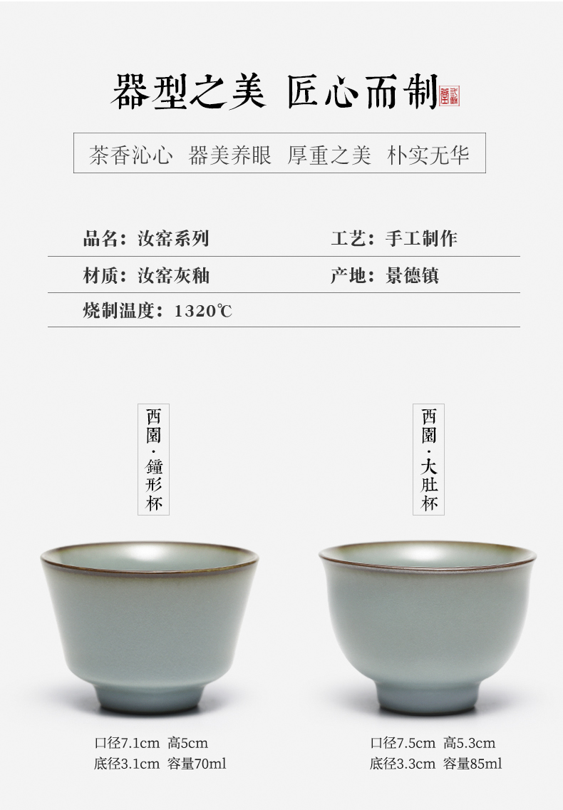 Three frequently hall your up glaze sample tea cup of jingdezhen ceramic cups kung fu tea set personal single cup cup S44050 master