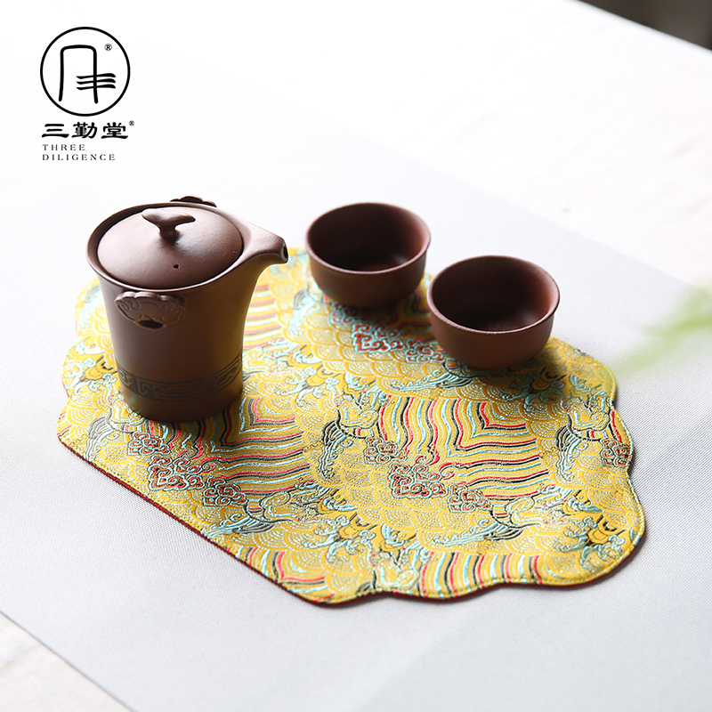 Violet arenaceous crack cup three frequently hall famous kung fu tea set suit portable by hand a pot of three cups ST1011