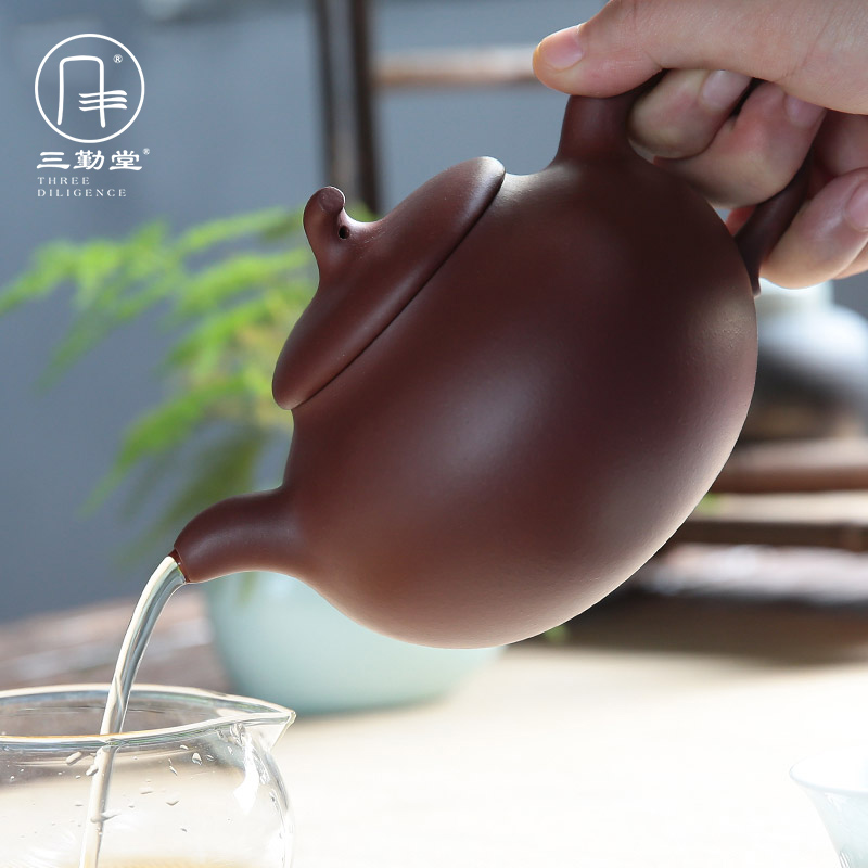 Three frequently hall are it yixing famous checking undressed ore in tomato pot of kung fu tea pu - erh tea teapot S26018
