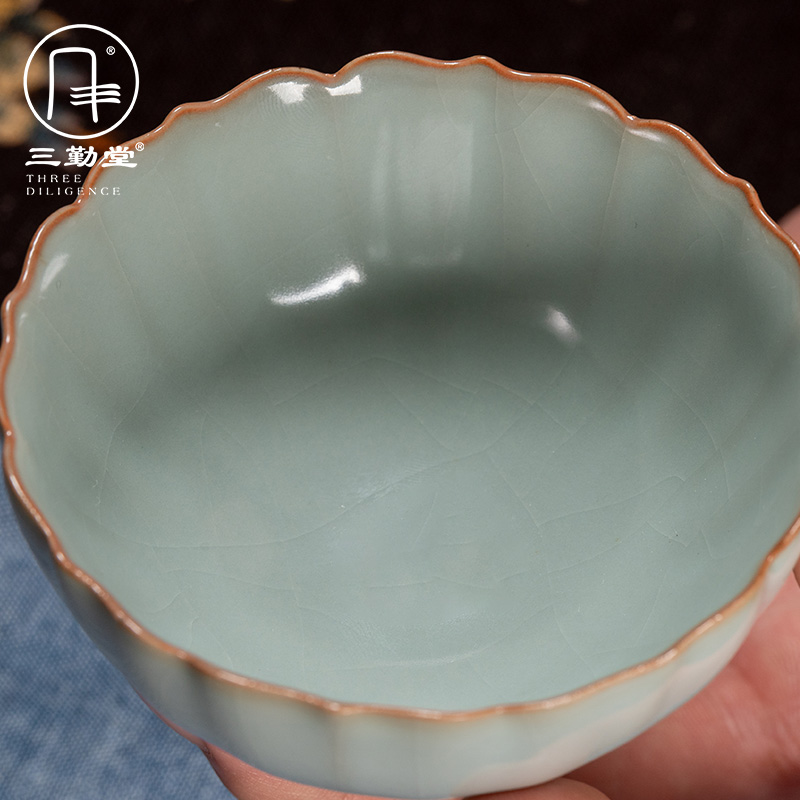 Three frequently hall hand cup pure manual code master cup single tang secret porcelain ceramic tea cup S44104 pu - erh tea cup