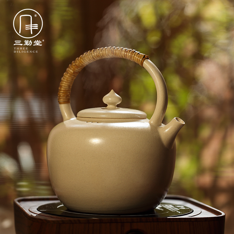 Three frequently hall electric jug kettle high - capacity soda glaze ceramic teapot kung fu tea boiled S28044 the teapot