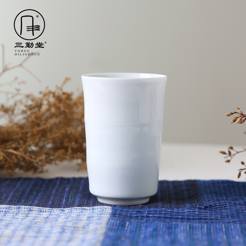 Three frequently hall noggin jingdezhen ceramic masters cup fragrance - smelling cup S63002 household 200 ml water tea cup