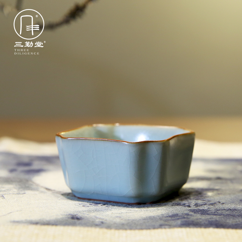 The three frequently your up kung fu tea cups sample tea cup jingdezhen ceramic tea set personal master cup single CPU S44006