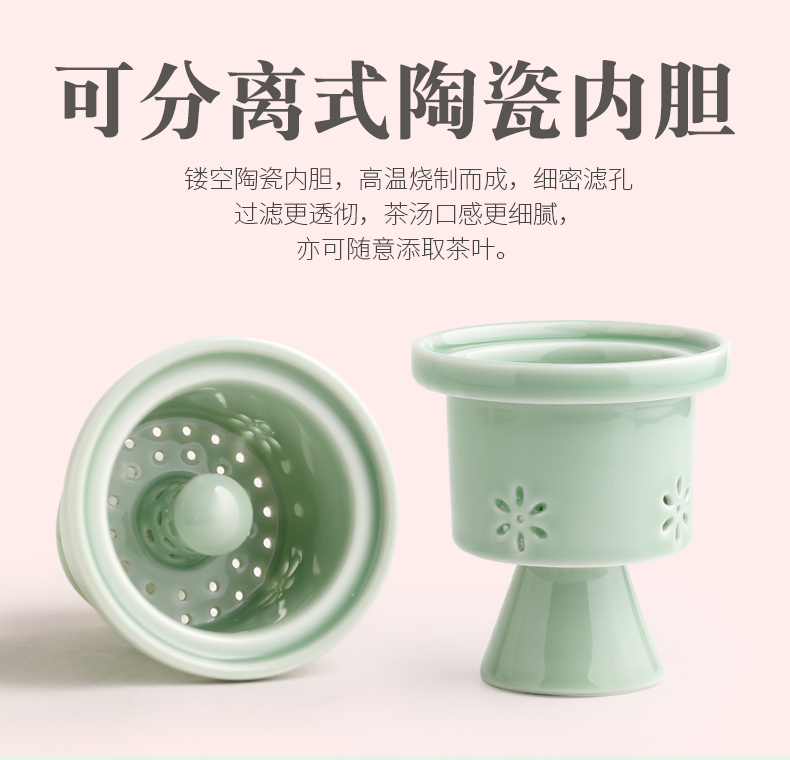 The three regular steam glass teapot high borosilicate glass teapot tea steamer ceramic bladder curing boil tea