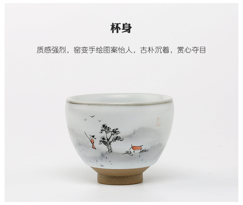 Three frequently hall up kung fu jingdezhen ceramic sample tea cup masters cup tea cups S42157 personal single CPU