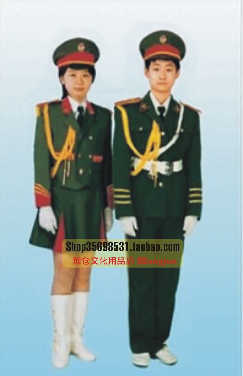 Military Green Art and Art Performance Honor Guard Honor Guard National Flag Banjun Band Costume Pipe Band Costume Command