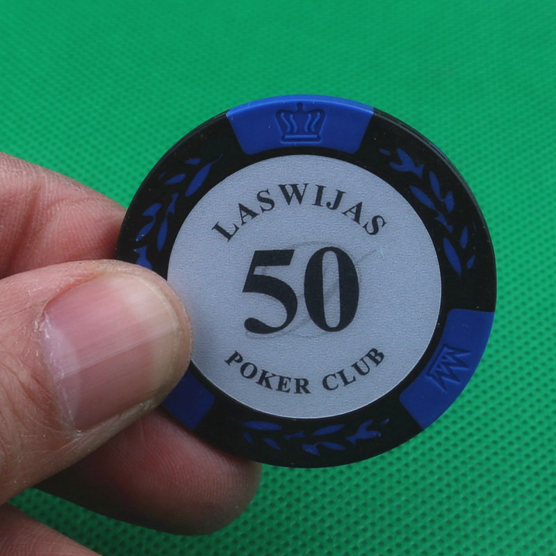 Chips Wheat Ear Clay 14g Texas Holdem Poker 0835 Stud Chips Coin Mahjong Chips Tùy chỉnh Chip Coin - Các lớp học Mạt chược / Cờ vua / giáo dục chip chơi bài