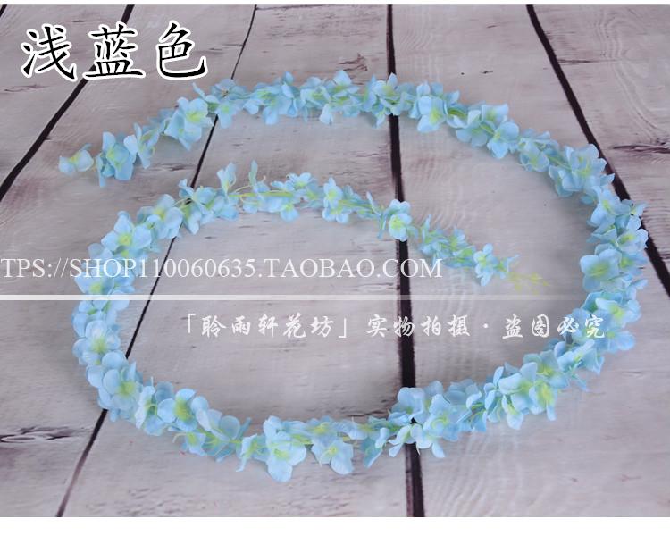 Hoa cẩm tú cầu mô phỏng hoa chuỗi hoa treo tường hoa wisteria hoa chuỗi hoa giả hoa mây đám cưới ngày lễ hoa trang trí hoa - Hoa nhân tạo / Cây / Trái cây cây giả trang trí trong nhà