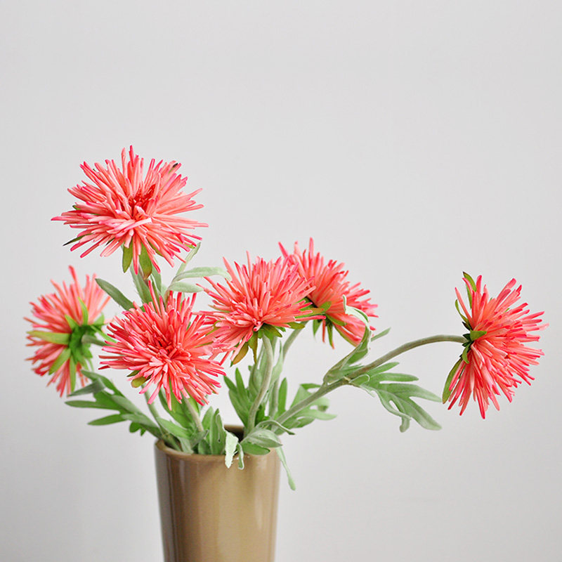 (Nine Thoughts) emulated flower single head crab claw fresh and soft dress design Silk Flower Family Residence Decoration Flower Arrangement F599