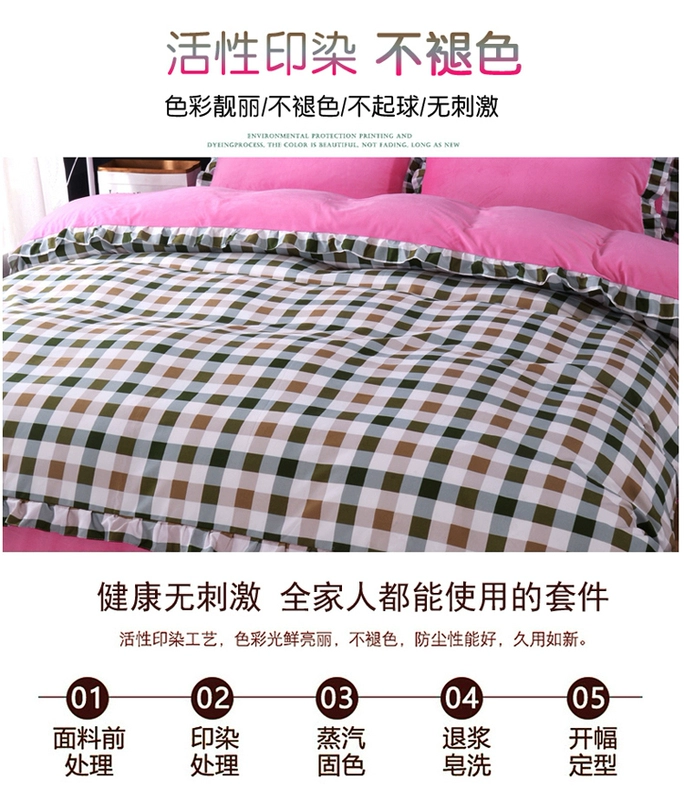 Chăn ấm pha lê dày đơn mảnh phiên bản Hàn Quốc của nhung san hô ab ab cotton dệt kim flannel 200x230 quilt 7x7