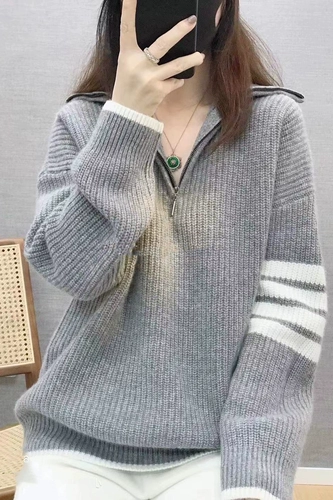 Весенний осенний кардиган, кашемировая куртка с капюшоном с молнией, базовый приятный телу свитер для отдыха, оверсайз