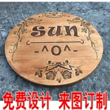 Индивидуальная креативная компания Дом Листинг офис деревянный тег Tagotes