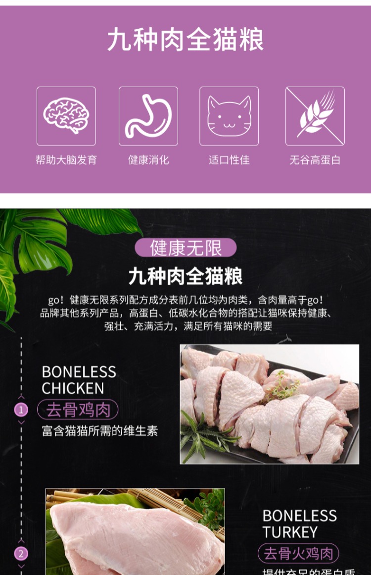 Canada GO chín loại thịt 8 pound vào mèo, mèo, mèo, thực phẩm, ngũ cốc, ngũ cốc tự nhiên, thịt tươi, không có ngũ cốc, thức ăn cho mèo nhập khẩu - Cat Staples whiskas cho mèo con
