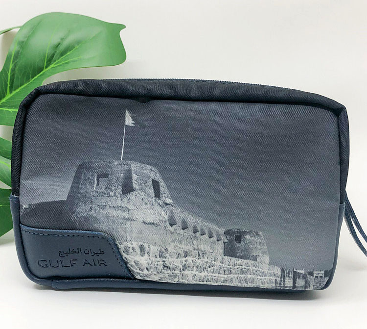 Emirates Cosmetic Bag Travel Travel Toiletry Bag Digital Storage Bag PU Leather Clutch Bag Men's and Women's