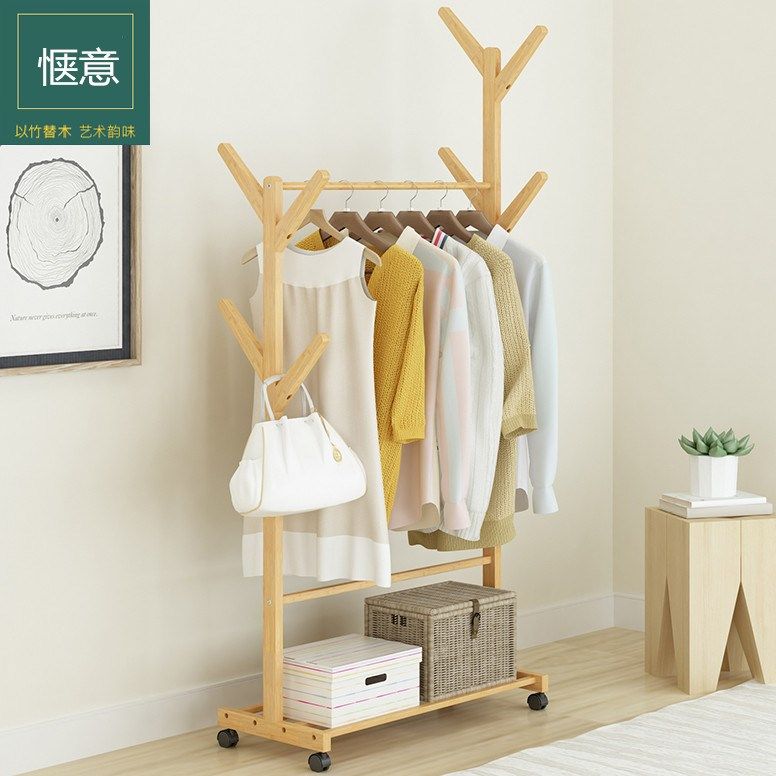 Children's coat rack floor-to-ceiling cartoon clothes hanger cute about rotating bedroom home style girl easy