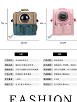 Kitty Pets Out Bag Cat Cage Portable Cabin Bag Double Shoulder Dog Backpack Space Bag Space Cabin Kitty Bag bag