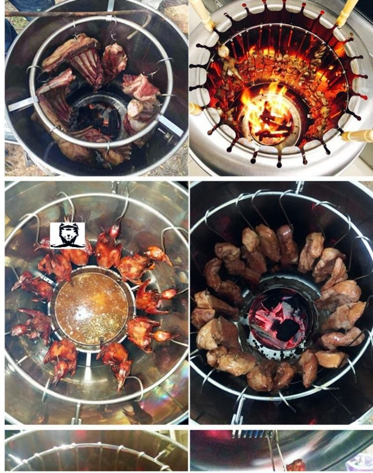 Carbon Fire Suspension Oven Small home barbecue grill Barbecue Oven Home Charcoal Burning Grill Roast Lamb Hanging Stove