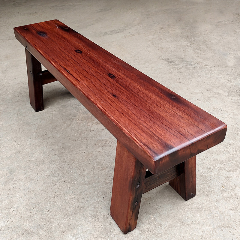 Old boat wooden bench log new Chinese shoe changing stool home doorway solid wood bench bedside bench bedroom balcony