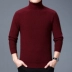 Áo len cashmere cổ cao mới Áo len nam Ordos dày ấm áp áo len trung niên mùa đông cỡ lớn áo khoác len nam Áo len