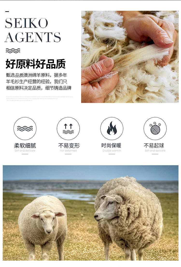 Áo len cashmere nam mới mùa đông dày Áo len cổ chữ V cho bố trung niên áo len rộng áo giữ nhiệt nam