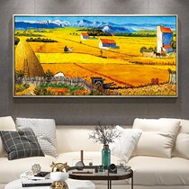 Van Gogh famous painting bountiful high-end cross embroidered 2022 new embroidered living room thread embroidered small piece of wind scenery painting by itself embroidered