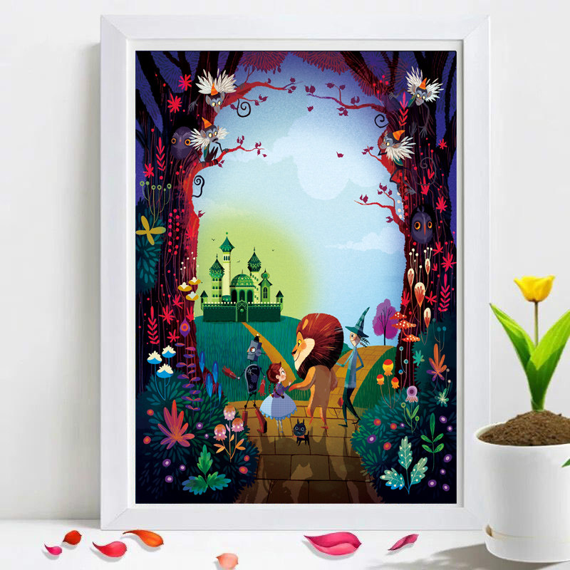 Animal Kingdom Cross Embroidery 2021 New Embroidery Hand Embroidered Living Room Bedroom Children's Simple European Small