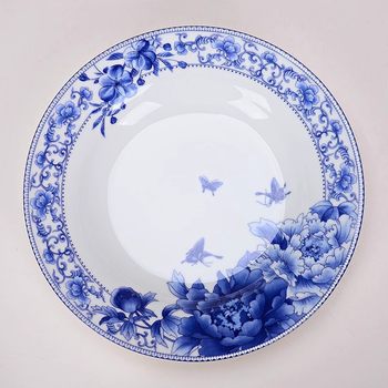 Plate ceramic dish tray porcelain round shape