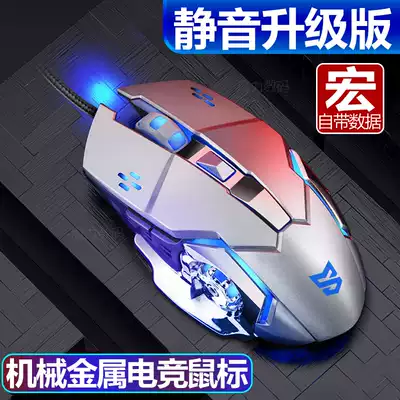 Gaming mouse Wired gaming dedicated mouse Office home USB computer chicken eating macro driver programming Low sound