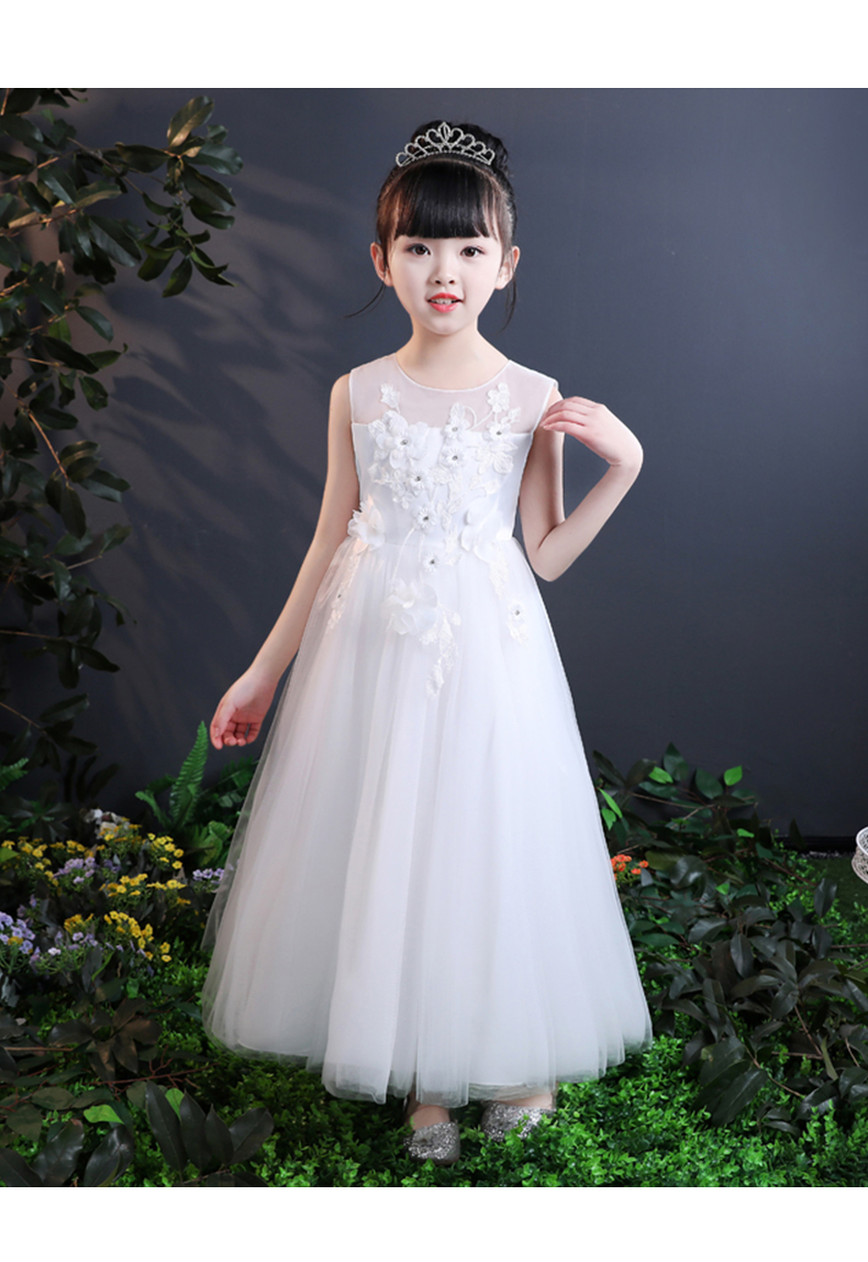 Công chúa váy trẻ em ăn mặc hiển thị quần áo mùa hè ăn mặc cô gái ăn mặc váy lớn trẻ em ăn tối hoa cô gái sợi váy cô gái đồ bé trai
