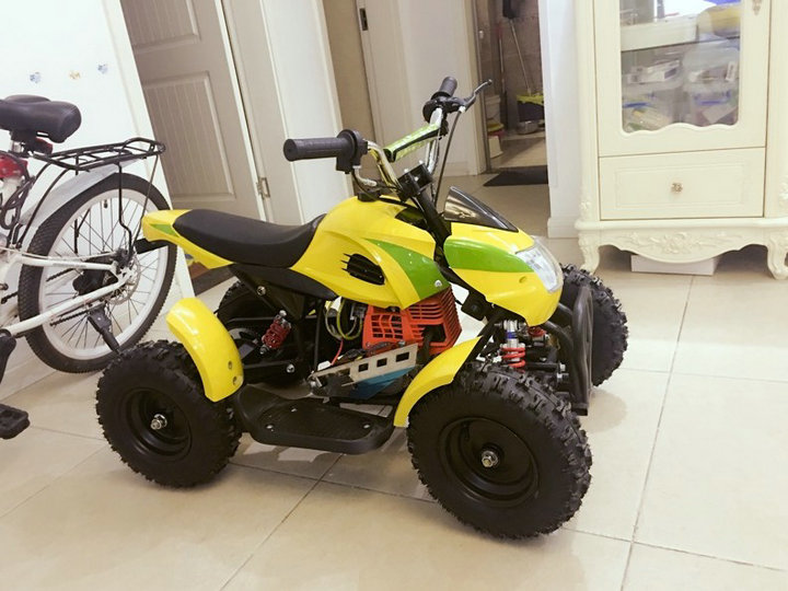 Mini trẻ em phiên bản của điện tinh khiết xăng phiên bản của ATV off-road xe xe thể thao vuông cho thuê tạo tác nhỏ bốn bánh xe 49CC