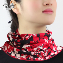 Pleaso autumn winter style true silk wool surrounding neck womens sleeve head mulberry silk knit scarf false collar warm neck cover silk scarves