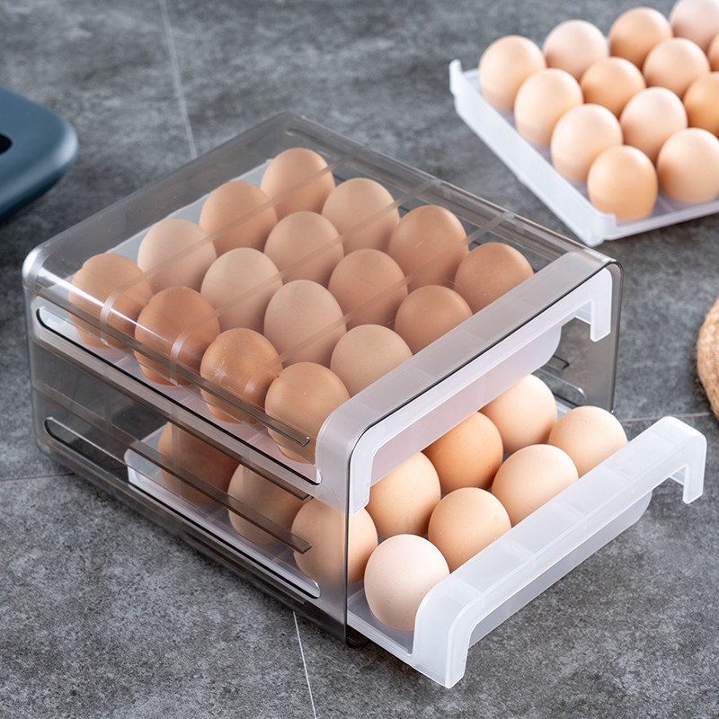 onlycook egg storage box home kitchen egg tray artifact crisper box refrigerator egg box drawer type sealed