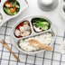 hộp cơm life element Tấm mẫu giáo 304 inox trẻ em bộ đồ ăn trẻ em khay nhà hàng dễ thương tách hộp ăn trưa - Hộp cơm điện sưởi ấm hộp cơm cắm điện 3 tầng Hộp cơm điện sưởi ấm