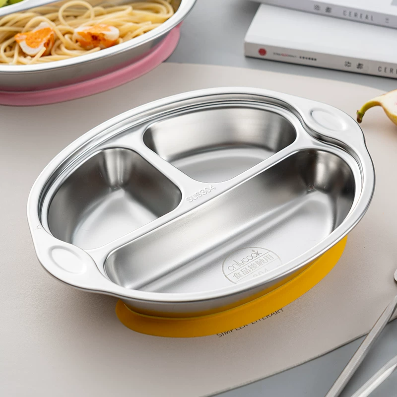 Dinner plate for feeding, children's tableware stainless steel