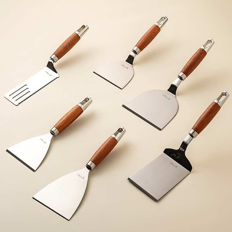 Onlycook ステンレス製フライパン用スコップ ティラミス専用スコップ 鉄板焼き用フラットスコップ 調理用スコップ パンケーキ用フルーツスコップ