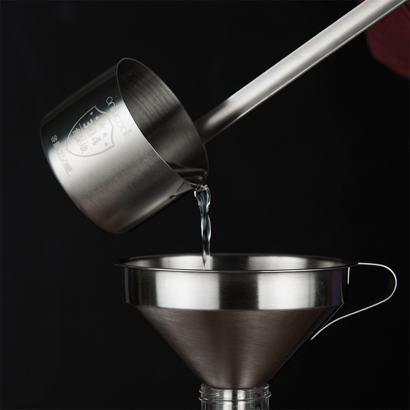 onlycook funnel stainless steel wine beater home wine set kitchen wine spoon oil spoon wine hanger