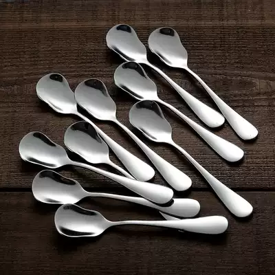 onlycook 10 Stainless Steel Dessert Spoon Yogurt Spoon Ice Cream Spoon Cute Kids Little Spoon Pudding