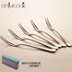 onlycook fruit fork stainless steel fork cake fork ສ້າງສັນ mooncake fork dessert fork fruit pick 5 set