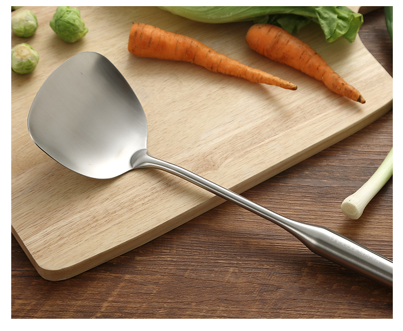 Onlycook xẻng bếp muỗng đặt inox 304 spatula colander 2 mảnh đặt bếp nấu xẻng rò rỉ vỏ chảo inox 304