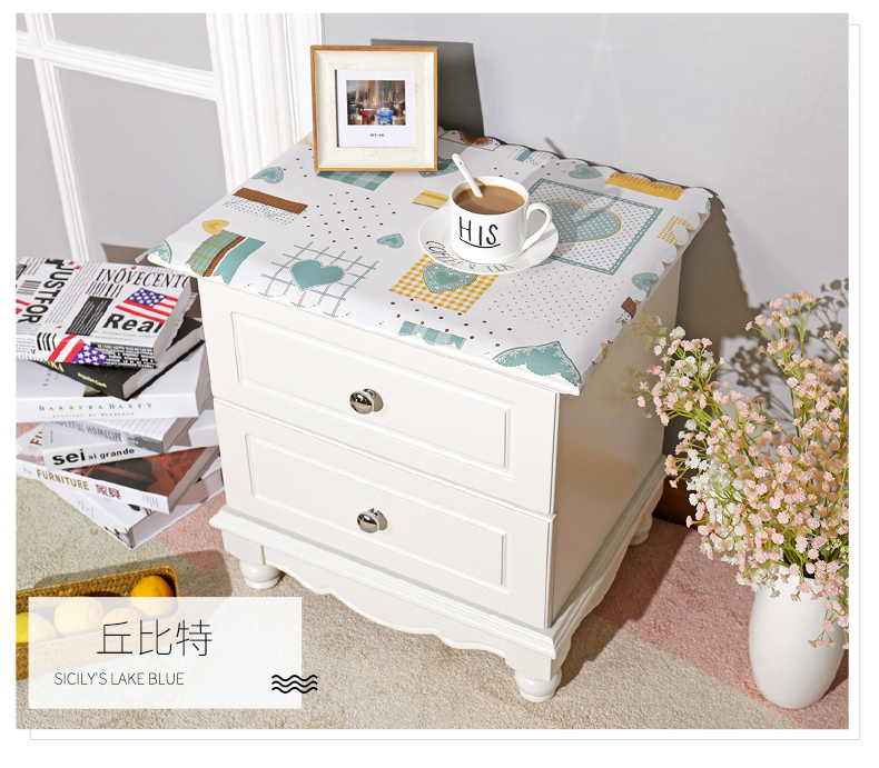 tivi lg 43 inch Màu đơn giản hiện đại đầu giường bìa vải không thấm nước và chống bụi tủ TV khăn trải bàn PVC khăn trải bàn hình chữ nhật - TV tivi sony 43 inch