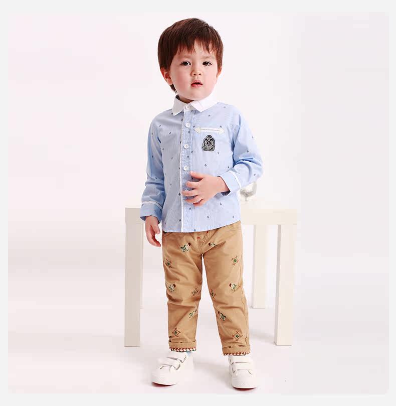 Chemise garcon à manche longue - Ref 2074610 Image 13