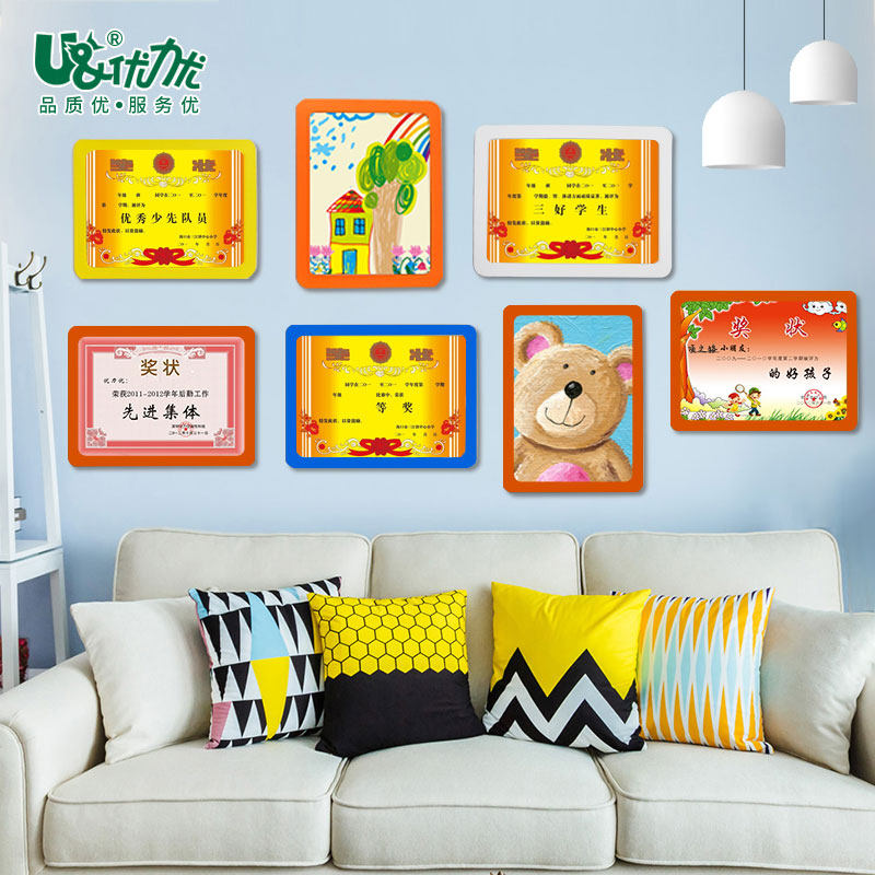 Puzzle frame framed a4 photo frame hanging wall photo frame wall stickers photo wall custom student certificate frame framed